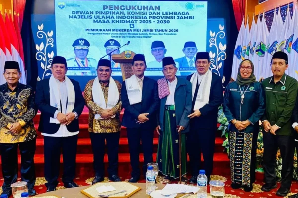 Pengurus MUI Jambi 2025–2030 Dikukuhkan, Peran Ulama di Era Digital Diperkuat