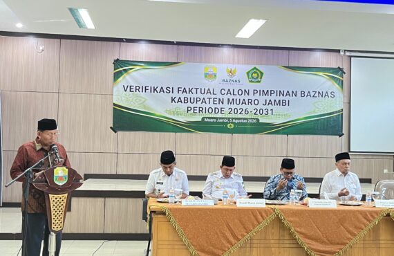 MUI Jambi hadiri verifikasi calon pimpinan BAZNAS Muaro Jambi oleh tim BAZNAS RI guna perkuat tata kelola zakat yang profesional & akuntabel.