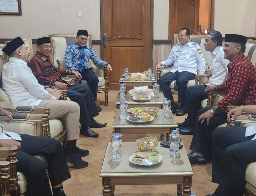Bupati, Wakil Bupati, Sekda Muaro Jambi, dan tim BAZNAS RI dalam kegiatan verifikasi